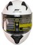 Motosiklet Çene Açılır Kask Güneş Vizörlü Ece 22.06 Sertifikalı New Motor Kaskı V2 Whıte 2