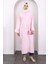 Pembe Düğmeli Müslin Tunik 1