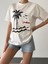 Erica Beyaz Baskılı Nakışlı Tshirt 3