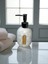 Mermer Desenli Seramik Banyo Sabunluk & Losyonluk Dispenser Seti – 2'li 4