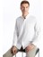 Lcwaıkıkı Classic Regular Fit Uzun Kollu Keten Karışımlı Erkek Gömlek (W5) 1