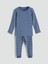 Lcw Baby Bisiklet Yaka Uzun Kollu Çizgili Erkek Bebek Pijama Takımı (W5) 1