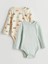Lcw Baby Bisiklet Yaka Baskılı Erkek Bebek Çıtçıtlı Bodysuit 2'li (W5) 1