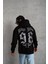 Erkek 98 Baskılı Kapşonlu Sweat - Siyah 4