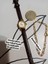 Minimal Vintage Model Gold Retro Still - Koyu Kahve 8 mm Geniş 20 cm Uzun Kordon 0116 1