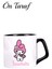 Kuromi My Melody Temalı Kişiye Özel Kupa Bardak-Afilli 1