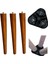 41 cm Açık Meşe Ahşap Konik Mobilya Ayağı – 3’lü Set | Masa, Sandalye, Sehpa Uyumlu | Bağlantı Aparatı ve Vidalar Dahil 2