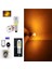 ( 2 x Adet ) 1 Takım T4 53 & H6 LED Ampul Gösterge Gündüz Sürüş Park Ampulu LED Sarı (Yellow) 2