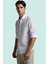 Erkek Pamuklu Gömlek Düğmeli Slim Fit Keten Görünümlü Iş ve Günlük Yaz Aylarının Vazgeçilmezi 1