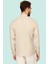 Erkek Keten Görünümlü Düz Desenli Rahat Gömlek Polyester Günlük Şıklık Yaz Aylarının Vazgeçilmezi 3