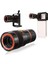 8x18 Zoom Teleskop Telefon Kamera Lensi Mini El Dürbünü 3