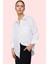 Kadın Pamuklu Dokuma Gömlek; Gömlek Yaka Düğmeli Uzun Kol Cepsiz Casual Yaz Aylarının Vazgeçilmezi 3