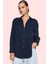 Kadın Basic Gömlek Viskoz Shally Dokuma Oversize Kalıp Günlük Stil Yaz Aylarının Vazgeçilmezi 3
