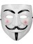 Beyaz Renk Pembe Yanaklı Ithal V For Vendetta Maskesi 1