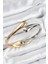 Pirinç Sarmal Model Gümüş ve Gold Renk Kadın Kelepçe - TJ-BB7566 1