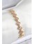 Pirinç Zirkon Taşlı Pembe Yonca Baget Model Gold Renk Vıp Seri Kadın Bileklik - TJ-BB7506 1