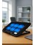 6 Fanlı Sessiz Laptop Soğutucu Ayarlanabilir Rüzgar Hızı, Ergonomik Tasarım, Çift USB Girişli 17.3'' Uyumlu Stand 4