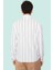 Erkek Slim Fit Ince Çizgili Gömlek Yaka Düğmeli Uzun Kollu Günlük Yaz Aylarının Vazgeçilmezi 2