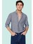 Erkek Slim Fit Çizgili Gömlek Pamuklu Iş ve Günlük Kullanım Hafta Sonu Yaz Aylarının Vazgeçilmezi 1