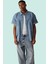 Erkek Denim Kot Gömlek Kısa Kol Düz Desen Regular Kalıp Pamuklu Günlük Stil Modern Tasarım 1