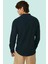 Erkek Slim Fit Hakim Yaka Pamuklu Keten Görünümlü Gömlek Günlük Kullanım Dayanıklı Malzeme 3
