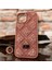 Apple iphone 12 / 12 Pro Taşlarla Süslenmiş Kılıf Inci Boncuk Plaid Kapak . 7