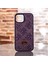 Apple iphone 13/14 Taşlarla Süslenmiş Kılıf Inci Boncuk Plaid Kapak . 5