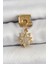 316L Çelik Sallantılı Zirkon Taşlı Yıldız Model Gold Renk Nomination Charm 1