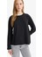 Regular Fit Bisiklet Yaka Uzun Kollu TUNIK F9451AX25AU 3