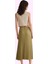 Kadın Midi Boy A Line Saten Dokuma Etek Günlük Şıklık Hafta Sonu Yaz Aylarının Vazgeçilmezi 3