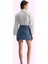 Kadın Denim Mini Etek A Line Kalıp Yırtmaçlı Pamuklu Günlük Stil Yaz Aylarının Vazgeçilmezi 3