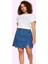 Kadın Mini Denim Etek Renk Yüksek Bel A Line Pamuk Yaz Kombinleri Günlük Kullanım Hafta Sonu 1