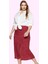 Kadın Büyük Beden Viskoz Dokuma Etek A Line Şıklığı Casual Tarzı Midi Boy Günlük Kombinler 2