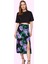 Kadın A Line Yırtmaçlı Çiçek Desenli Etek Viskoz Yazlık Günlük Kombin Yaz Aylarının Vazgeçilmezi 1