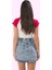 Kadın Yazlık Denim Mini Etek Pamuk Rahat A Line Kesim Günlük Kullanım Yaz Aylarının Vazgeçilmezi 3