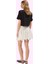 Kadın Mini Etek Asimetrik Kesim Crinkle Dokuma Yazlık Kombinler Yaz Aylarının Vazgeçilmezi 3