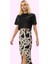 Kadın A Line Yırtmaç Detaylı Çok Desenli Midi Etek Viskoz Dokuma Yaz Aylarının Vazgeçilmezi 2