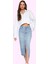 Kadın Pamuk Denim Midi Etek Yırtmaçlı A Line Kalıp Günlük Şıklık Yaz Aylarının Vazgeçilmezi 1