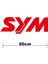 Sym Logo Yazı Sticker Etiket Tek Renk 1
