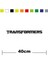 Transformers Sponsor Marka Tek Renk Sticker Etiket 1