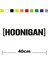 Hoonigan Sponsor Marka Tek Renk Sticker Etiket 1