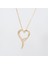 Tektaş Kalp Kolye 14 Ayar Altın 5