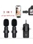Ikili Kablosuz Yaka Mikrofonu 3.5mm Aux iPhone Type-C Pc Tablet Video Kayıt Vlog USB C ve Amfi 1