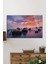 Denizde Gün Batımı Manzarası Yatay Cam Tablo, Ev ve Ofis Duvar Dekoru, Lüks Hediyelik 2