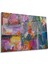 Rengarenk Boyalı Yatay Cam Tablo, Modern, Ev ve Ofis Duvar Dekoru, Lüks Hediyelik 1