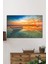 Gün Batımı ve Taka Manzarası Yatay Cam Tablo, Ev ve Ofis Duvar Dekoru, Lüks Hediyelik 2