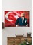Türk Bayrağı ve Atatürk Yatay Cam Tablo, Vatanını En Çok Seven Görevini En Iyi Yapandır, Hediyelik 2