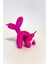 Tatlı Balon Oturan Köpek 16 cm Pembe 2