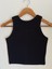 Clemantıs Kadın Kaşkorse Kumaş Askılı Crop Bluz Düz Renk 4