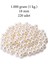 1.000 Gram (1 Kg.) 18MM Krem Renk Plastik İnci Boncuk Çanta ve Takı Yapım Boncuğu (~220 Adet) 1